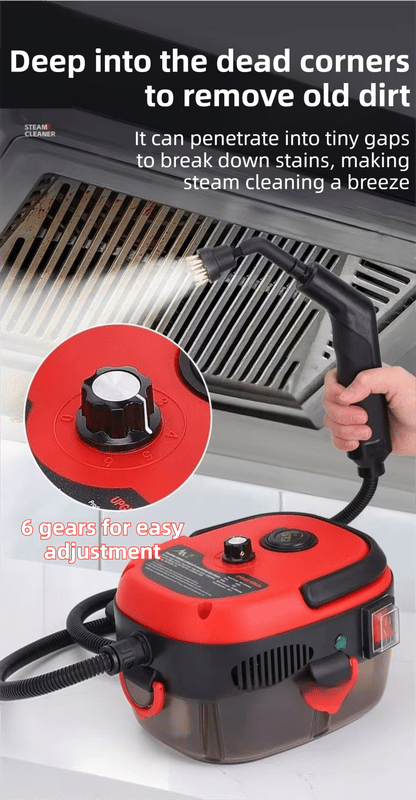Steam Cleaner with Multiple Attachments, White - Image 6