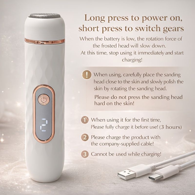 Electric Foot Callus Remover | USB Rechargeable - Image 7