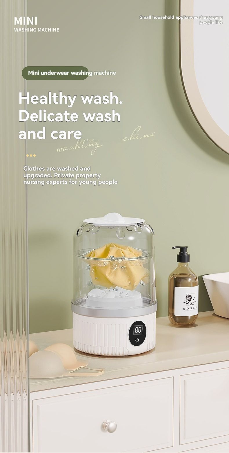 Portable Washing Machine Travel Washing Machine USB Rechargeable Washing - Blue - Size 1689 - Image 5