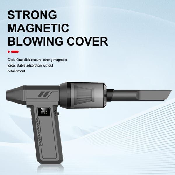 9-Piece 130,000 RPM Handheld Blower and Vacuum Cleaner, Black - Image 2