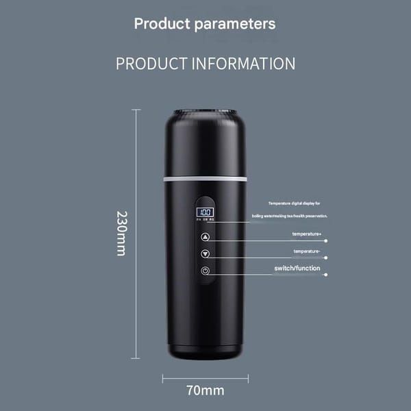 Upgraded Car Electric Kettle 12V/24V 316 Stainless Steel 500mL - Image 8