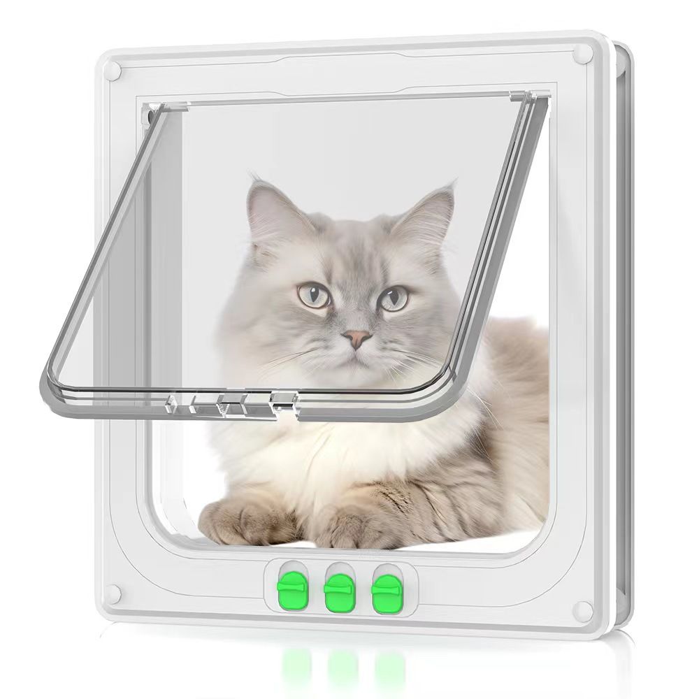 24x245cm Cat Door with Transparent Flap - Image 2