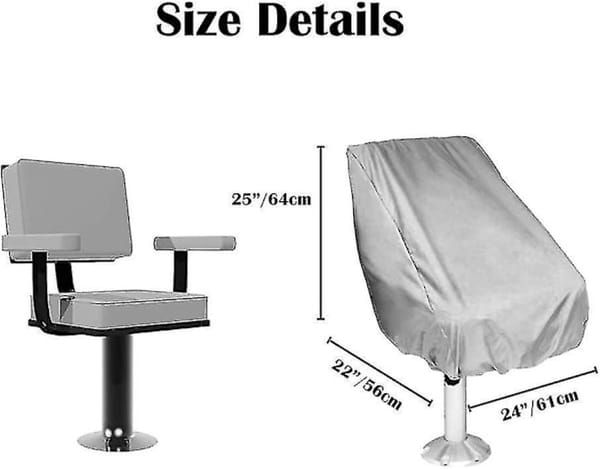 2 - Piece Outdoor Yacht Oxford - Cloth Waterproof Seat Covers - Captain & Rear! | Hot - Sell - Image 3