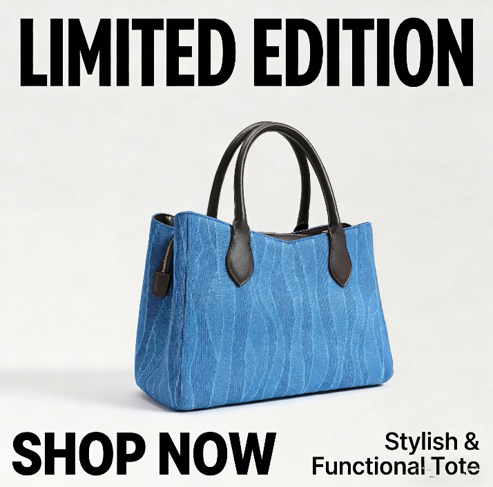 Color-contrast leather shoulder bag | 3D woven pattern small tote, one bag for commuting and shopping - Image 1