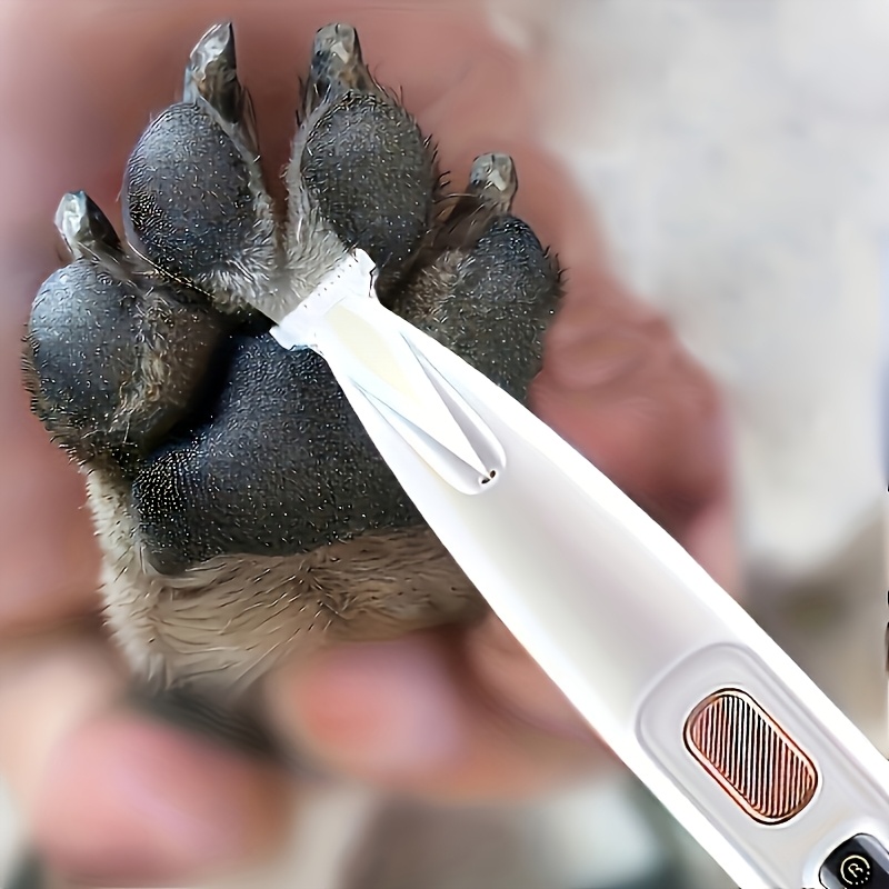 Pet electric clipper dog foot hair trimmer cat foot hair trimmer dog LED light clipper hair trimmer electric clipper h - Image 4
