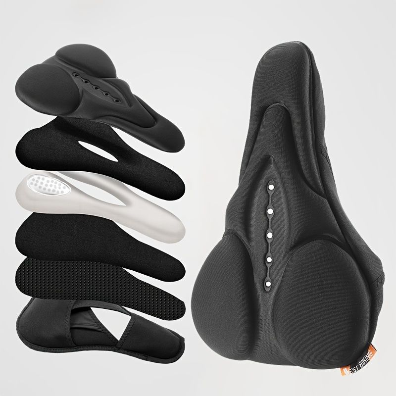 WEST BIKING bicycle seat cover Comfortable and breathable seat cover Soft sponge bicycle seat - Image 2