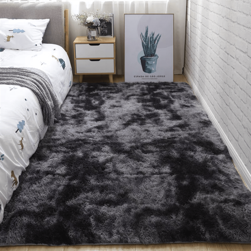 1 piece 200 * 160cm, soft plush carpet, non-slip plush fluffy carpet, tie-dye living room carpet, suitable for dormitory home decoration, pet-friendly bedroom living room carpet, home decoration, room decoration - Image 2