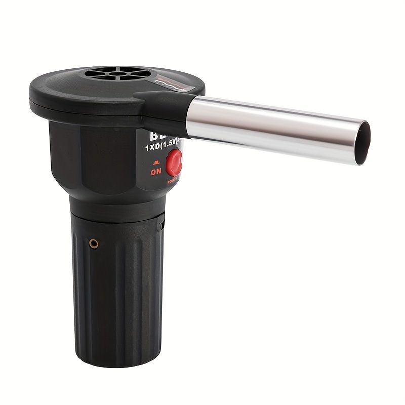 Use the portable battery-powered barbecue fan blower to enhance your outdoor cooking experience. It is ideal for camping, picnics, and charcoal grilling, ensuring efficient airflow for quick and even charcoal ignition. - Image 3