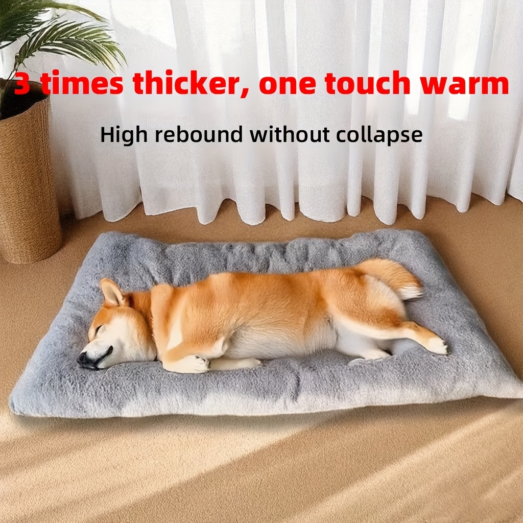 Christmas. A holiday gift for the dog. A warm dog bed in winter. Dog kennel. Dog cage mat. Dog cage mat. Comfortable and soft dog mattress. Dog mattress. Pet bed. Pet bed. Pet mat. Suitable for large dogs such as Golden Retrievers and German Shepherds - Image 1