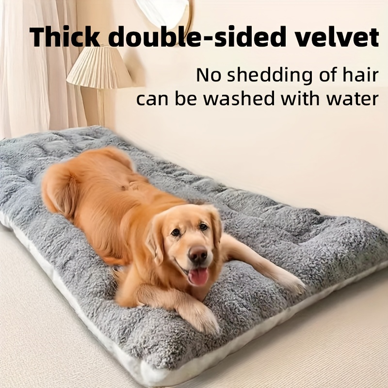 Christmas. A holiday gift for the dog. A warm dog bed in winter. Dog kennel. Dog cage mat. Dog cage mat. Comfortable and soft dog mattress. Dog mattress. Pet bed. Pet bed. Pet mat. Suitable for large dogs such as Golden Retrievers and German Shepherds - Image 3