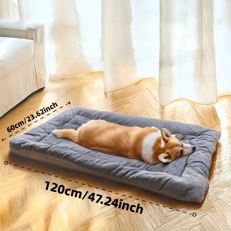 Christmas. A holiday gift for the dog. A warm dog bed in winter. Dog kennel. Dog cage mat. Dog cage mat. Comfortable and soft dog mattress. Dog mattress. Pet bed. Pet bed. Pet mat. Suitable for large dogs such as Golden Retrievers and German Shepherds - Image 7