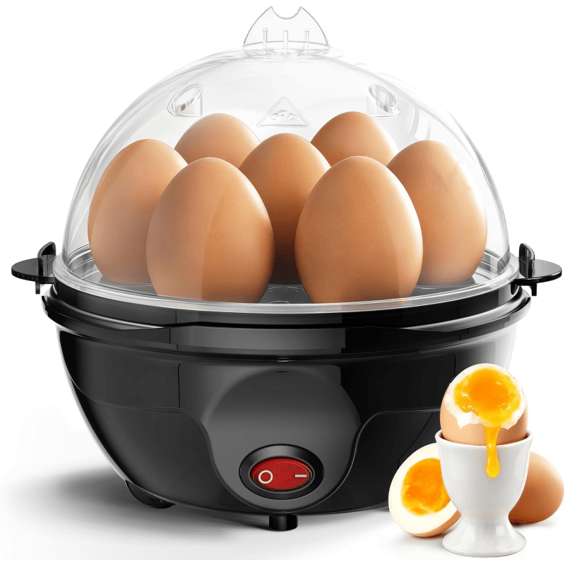 Electric steamed egg cooker | One-touch operation, quick and easy to prevent mistakes, easy to clean, black - PVC material, 220V- 240V power supply, Australian plug - Image 7