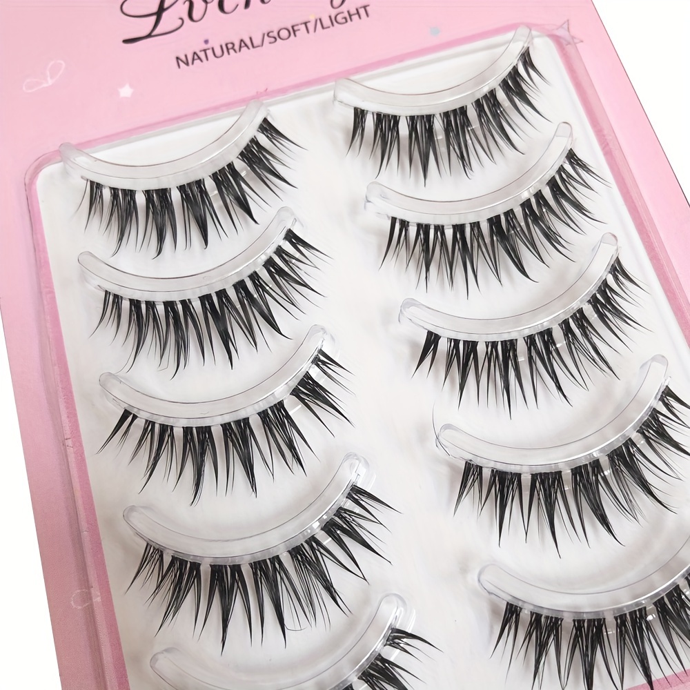 One-piece soft and comfortable false eyelashes natural simulation glue eyelashes reusable whole little devil - Image 8
