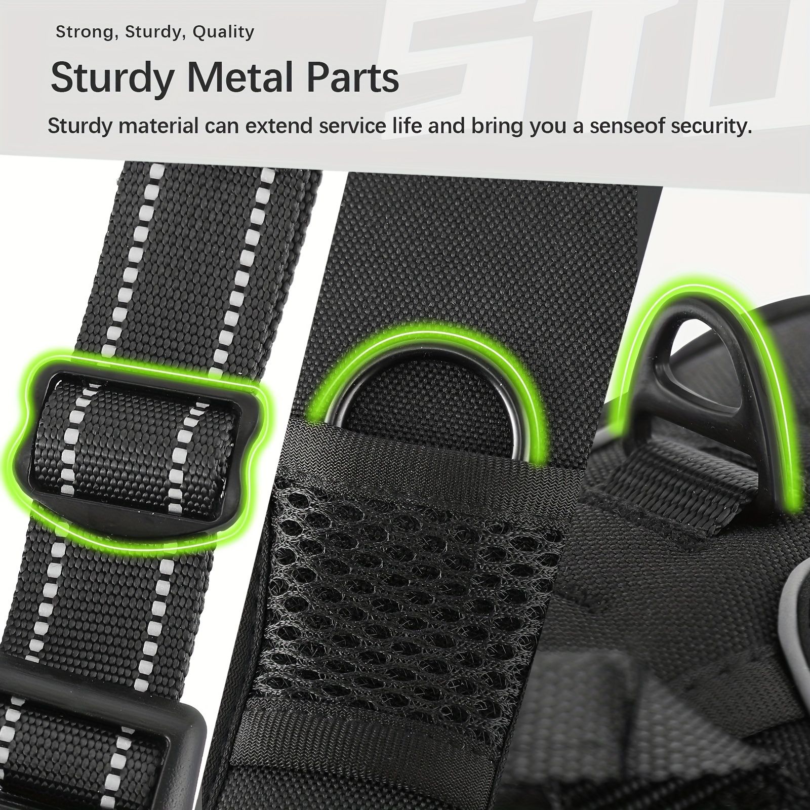 Anti-escape dog harness & leash, soft and comfortable breathable dog vest, reflective in the night, suitable for walking medium and large dogs. - Image 6