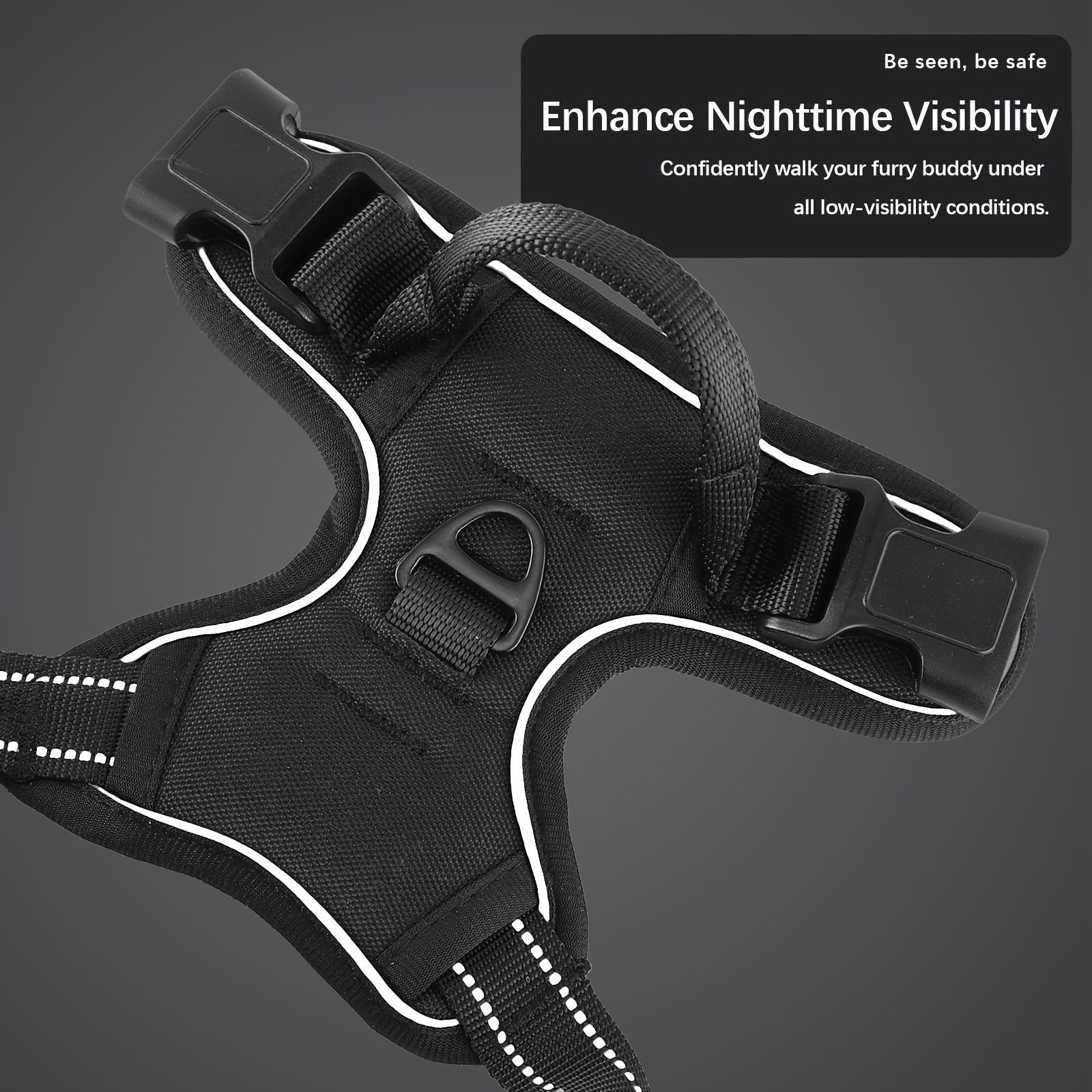 Anti-escape dog harness & leash, soft and comfortable breathable dog vest, reflective in the night, suitable for walking medium and large dogs. - Image 8