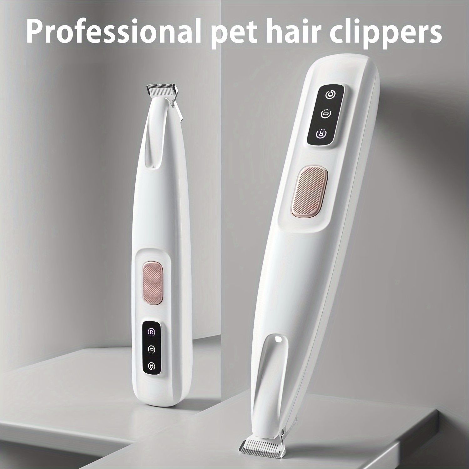 Pet grooming clippers with LED assisted lighting Safe low-noise USB/battery life Pet grooming electric clippers with LED assist lighting Safe low noise USB / battery life - Image 5