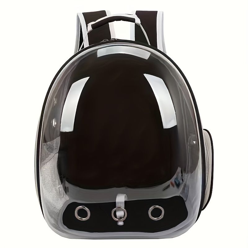 1 space capsule pet backpack - breathable transparent travel carry-on box, suitable for cats and small dogs, with zipper, portable, suitable for outdoor exploration, pet carry-on box, modern pet accessories, secure zipper closure - Image 5
