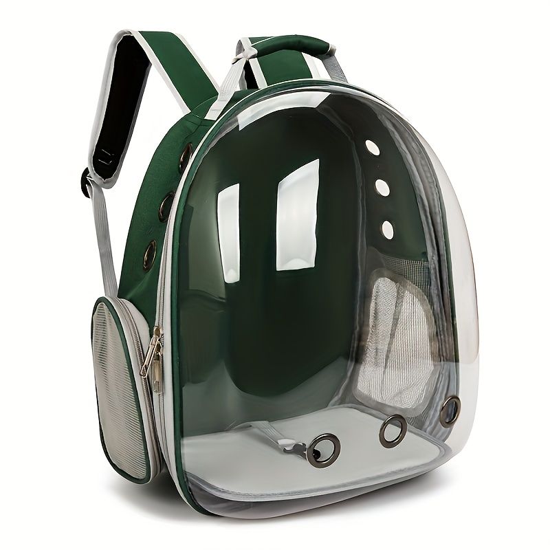 1 space capsule pet backpack - breathable transparent travel carry-on box, suitable for cats and small dogs, with zipper, portable, suitable for outdoor exploration, pet carry-on box, modern pet accessories, secure zipper closure - Image 7