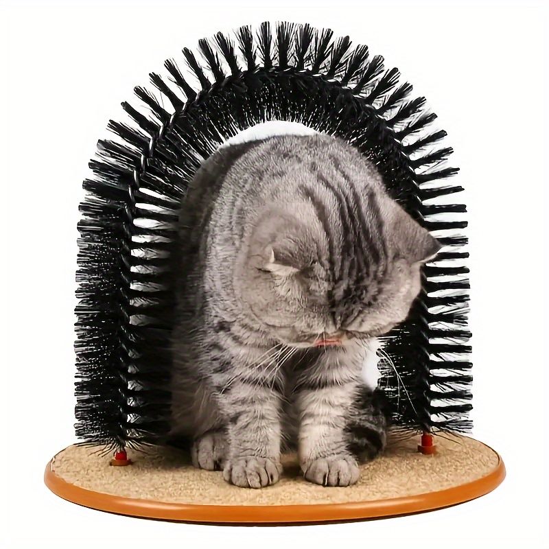 Cat grooming and scratching toys that cats can't resist - Cat Arch Self-Groomer: pamper your cat with massages and grooming brushes! - Image 2