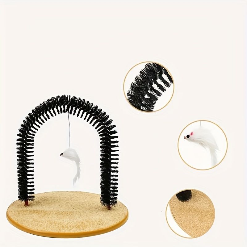 Cat grooming and scratching toys that cats can't resist - Cat Arch Self-Groomer: pamper your cat with massages and grooming brushes! - Image 3