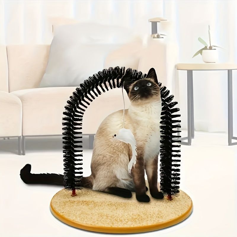 Cat grooming and scratching toys that cats can't resist - Cat Arch Self-Groomer: pamper your cat with massages and grooming brushes! - Image 6