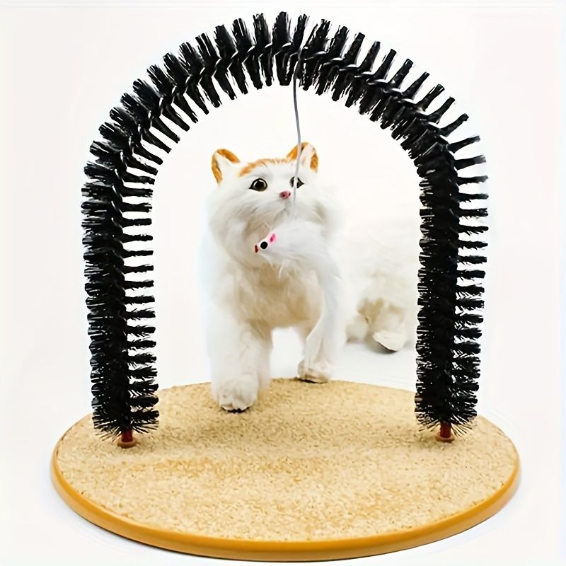 Cat grooming and scratching toys that cats can't resist - Cat Arch Self-Groomer: pamper your cat with massages and grooming brushes! - Image 8