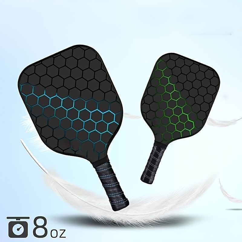 Double racket, Pickleball racket set, glass fiber graphite Pickleball racket set , Pickleball racket equipment with ball, equipment suitable for beginners and professionals - Image 1