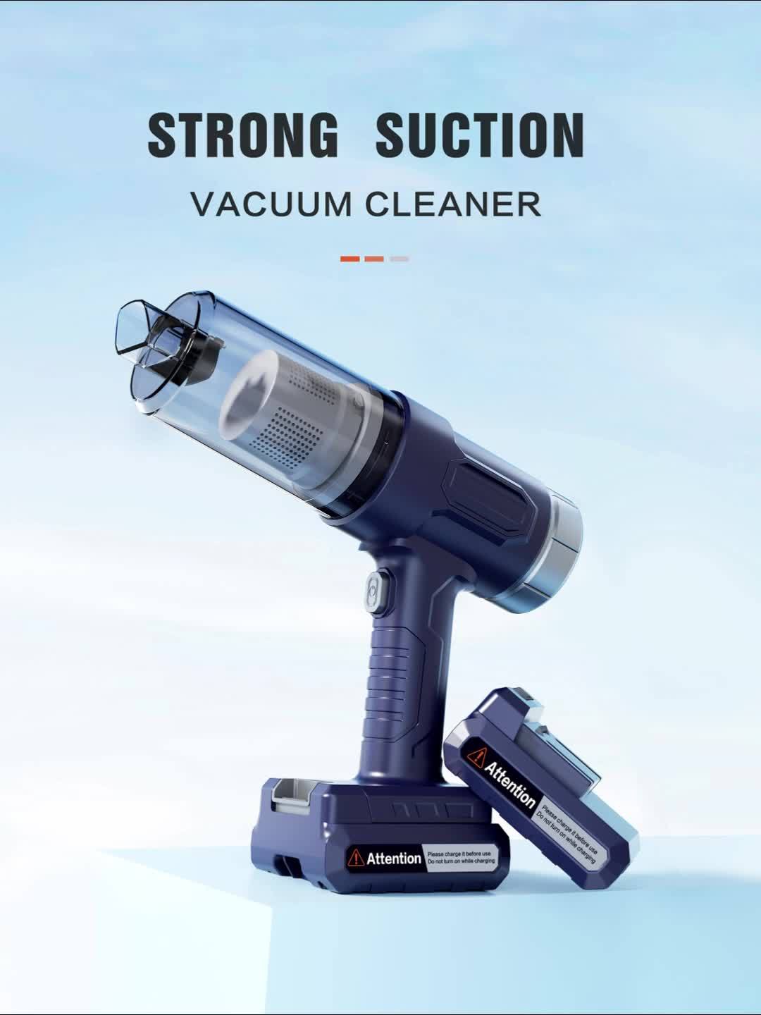 New upgraded wireless handheld car vacuum cleaner, rechargeable, 10000 Pa super strong suction power, two 2000mAh long-lasting batteries, washable dual filter, low noise, suitable for cars and homes, portable and durable car vacuum cleaner Car vacuum clea - Image 8