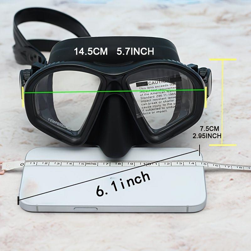 Professional adult small face free diving mask snorkeling mask box set, high-definition tempered glass electroplated lens, no / with camera bracket base snorkeling mask, small face fishing hunting snorkeling seaside play mask equipment - Image 2