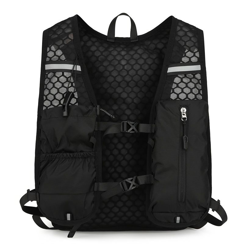 2-piece set (backpack + water bag) New outdoor sports water bag backpack, lightweight design, independent water bag compartment, hiking backpack, marathon water bag backpack, bicycle water bag bag - Image 3