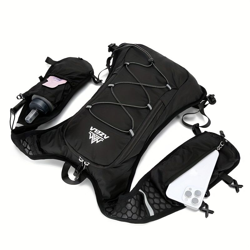 2-piece set (backpack + water bag) New outdoor sports water bag backpack, lightweight design, independent water bag compartment, hiking backpack, marathon water bag backpack, bicycle water bag bag - Image 5