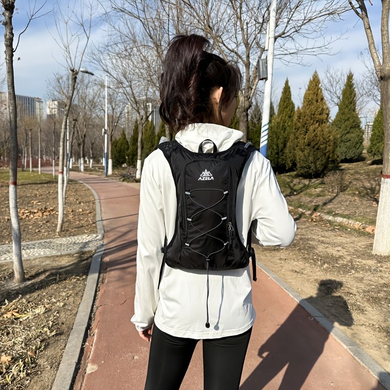 2-piece set (backpack + water bag) New outdoor sports water bag backpack, lightweight design, independent water bag compartment, hiking backpack, marathon water bag backpack, bicycle water bag bag - Image 7