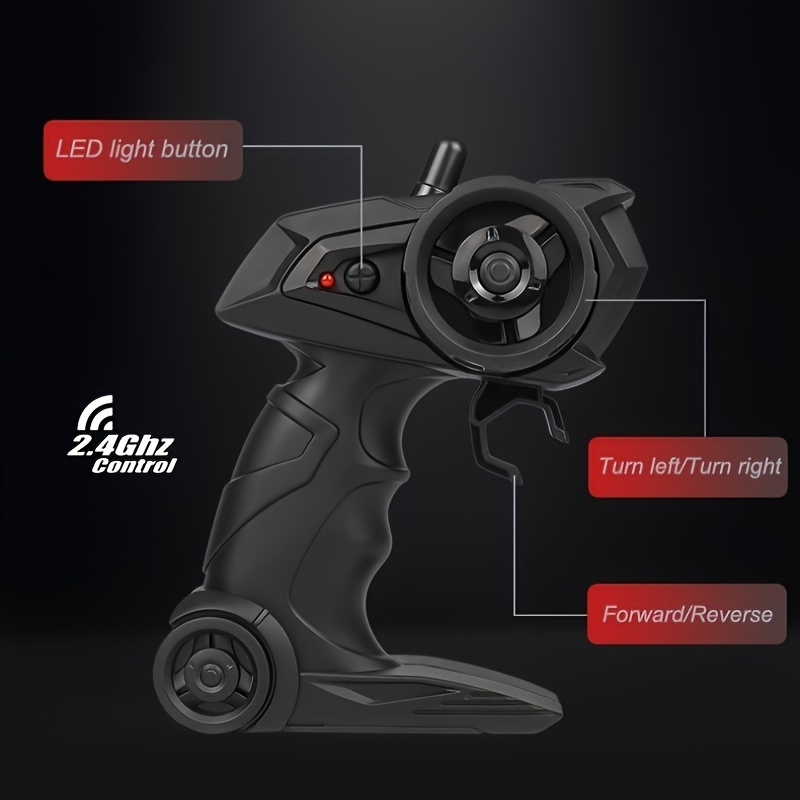 All terrain electric toy car, 1:16 scale model car, 2.4GHz R / C off-road car, top speed of 20 km / h, with headlights and shock absorbers, suitable for birthday gifts for boys over 3 years old - Image 7
