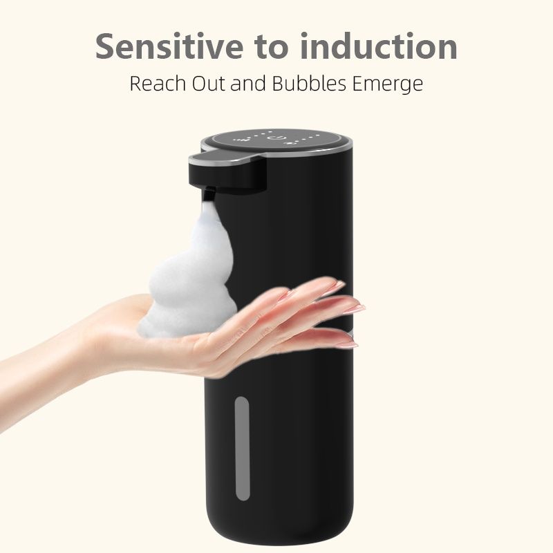 A 400mL bathroom liquid dispenser hand sanitizer sensor rechargeable wall-mounted automatic soap dispenser - Image 1