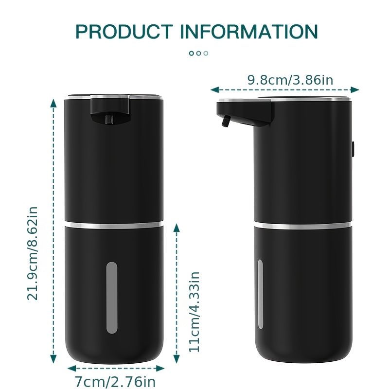 A 400mL bathroom liquid dispenser hand sanitizer sensor rechargeable wall-mounted automatic soap dispenser - Image 2