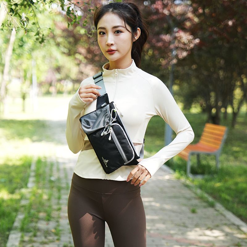One pack sports outdoor leisure waist bag multifunctional can put water bottle belt bag waist mobile phone bag suitable for running fitness, shopping, hiking, school season, marathon competition and other scenes - Image 4