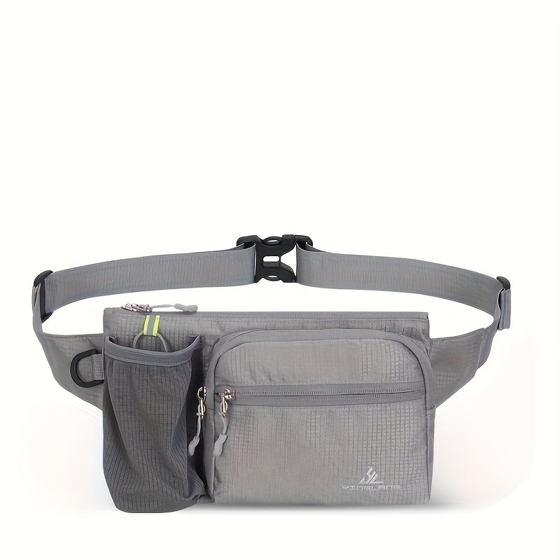 One pack sports outdoor leisure waist bag multifunctional can put water bottle belt bag waist mobile phone bag suitable for running fitness, shopping, hiking, school season, marathon competition and other scenes - Image 1