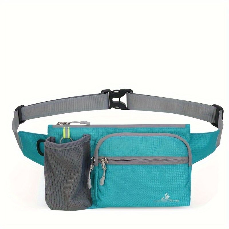 One pack sports outdoor leisure waist bag multifunctional can put water bottle belt bag waist mobile phone bag suitable for running fitness, shopping, hiking, school season, marathon competition and other scenes - Image 1