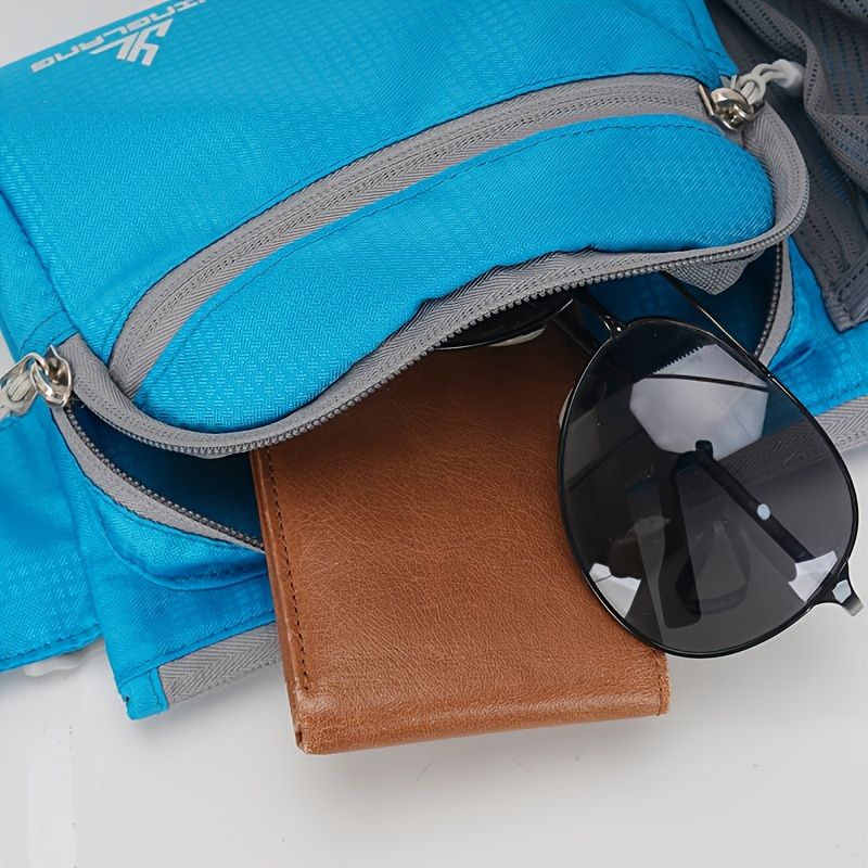 One pack sports outdoor leisure waist bag multifunctional can put water bottle belt bag waist mobile phone bag suitable for running fitness, shopping, hiking, school season, marathon competition and other scenes - Image 4