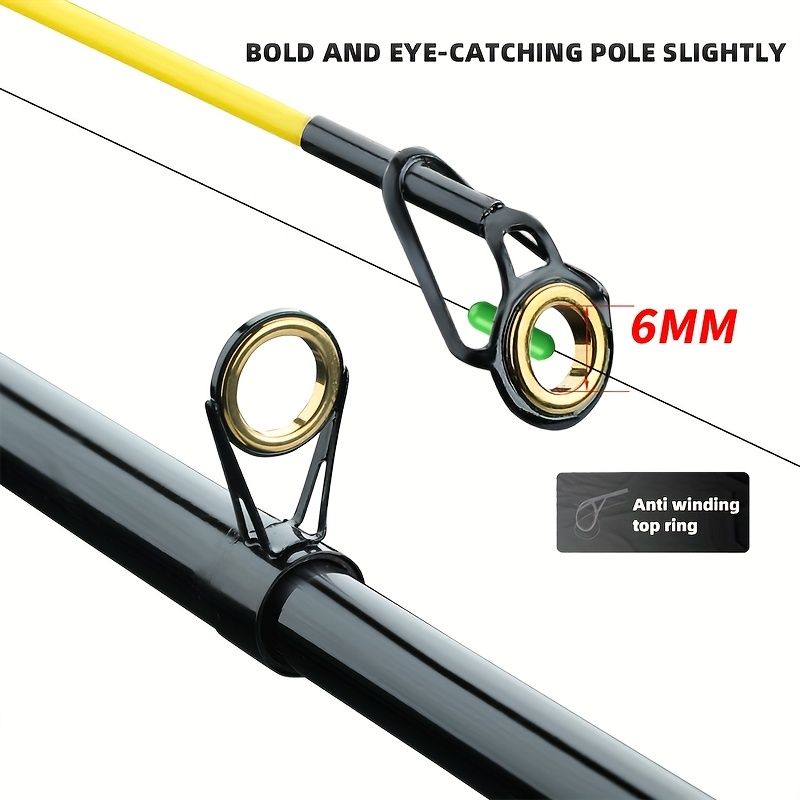 Ultra-hard carbon fiber fishing rod 3m, with anti-slip handle and metal ground inserts - suitable for sea rock fishing, surfing casting and long-range casting - Image 2