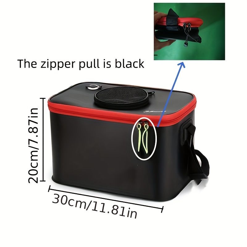 Portable multi-function EVA fishing bag: large capacity, foldable, non-inflatable design, suitable for camping and fishing. - Image 4