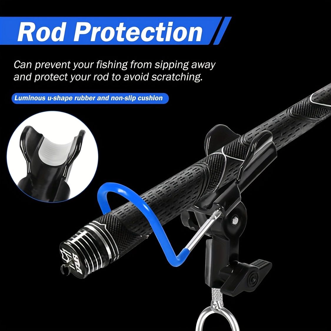 1-piece set upgraded shore fishing fishing rod stand, fishing farm fishing rod stand, ground fishing rod stand, beach raised fishing rod stand, anti-slip design, protect your fishing rod - Image 3