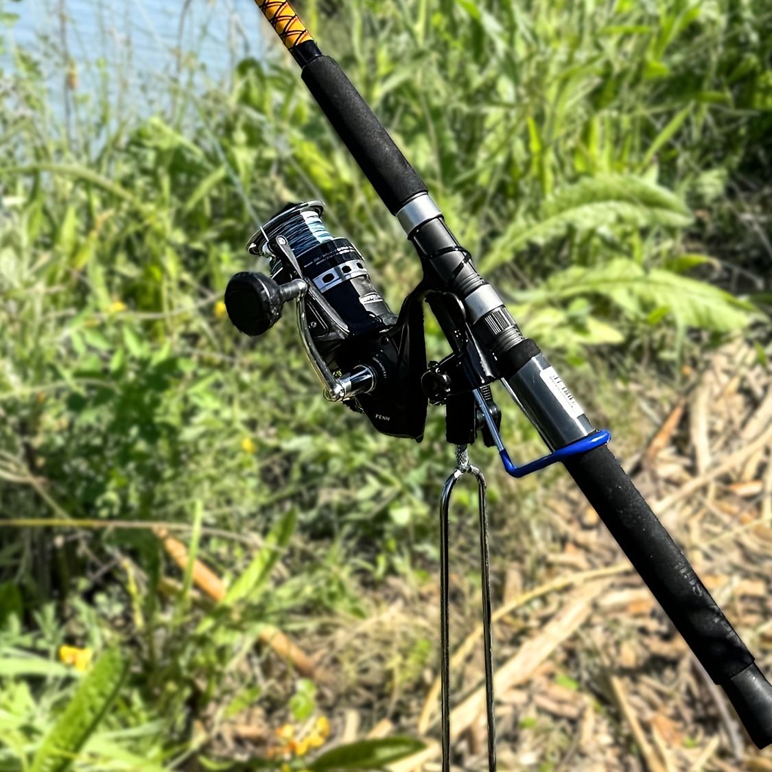 1-piece set upgraded shore fishing fishing rod stand, fishing farm fishing rod stand, ground fishing rod stand, beach raised fishing rod stand, anti-slip design, protect your fishing rod - Image 7