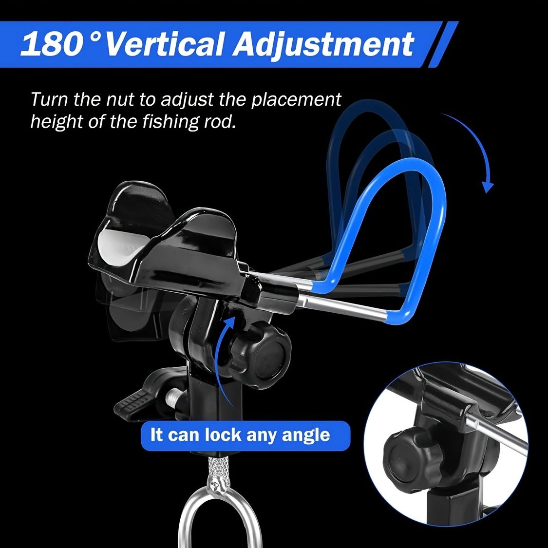 1-piece set upgraded shore fishing fishing rod stand, fishing farm fishing rod stand, ground fishing rod stand, beach raised fishing rod stand, anti-slip design, protect your fishing rod - Image 8