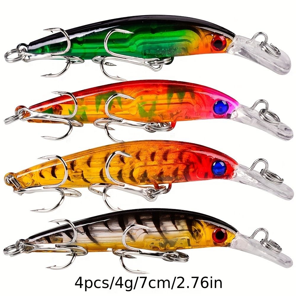 Proberos 20-piece fishing tackle set | hard bait set, suitable for striped bass and bass | scoop hook lure, minnow lure, jumper, pencil-shaped swim bait, fish hook, sea bass lure - Image 6