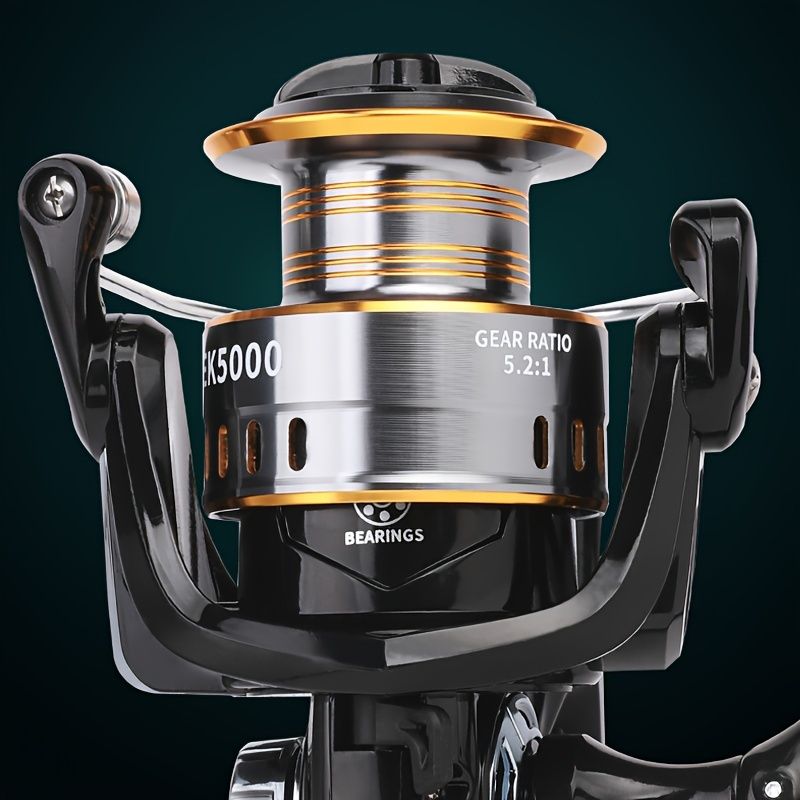 BILLINGS EK 7000 series, 5.2:1 gear ratio, maximum drag force 26LB, aluminum alloy metal line cup, spool reel, suitable for freshwater and seawater - Image 6