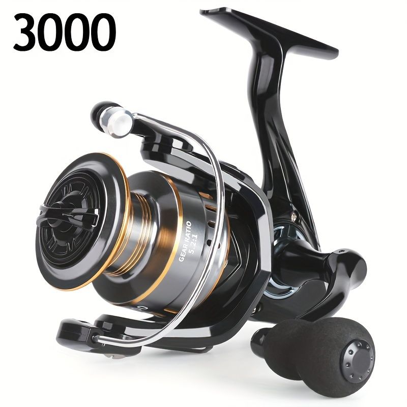 BILLINGS EK 3000 series, 5.2:1 gear ratio, maximum drag force 26LB, aluminum alloy metal line cup, spool reel, suitable for freshwater and seawater - Image 1