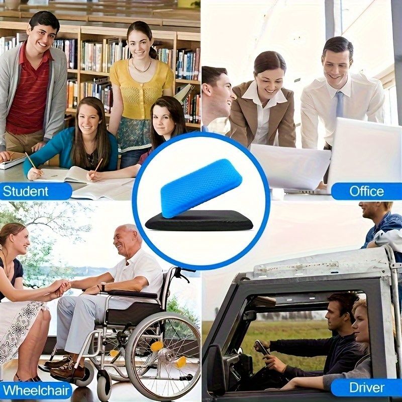 Ultra-large gel honeycomb cushion - Thick, soft, breathable, slip-resistant cooling pad, suitable for wheelchairs, offices - reduces sweating and pressure pain, all-season, lightweight, adjustable, comfortable all year round | breathable - Image 3
