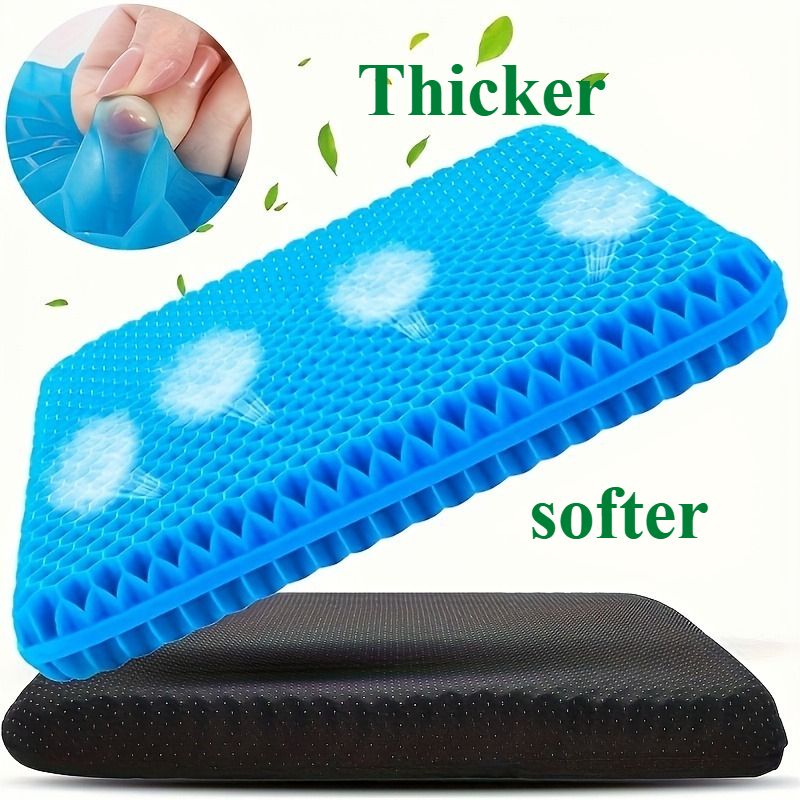 Ultra-large gel honeycomb cushion - Thick, soft, breathable, slip-resistant cooling pad, suitable for wheelchairs, offices - reduces sweating and pressure pain, all-season, lightweight, adjustable, comfortable all year round | breathable - Image 6