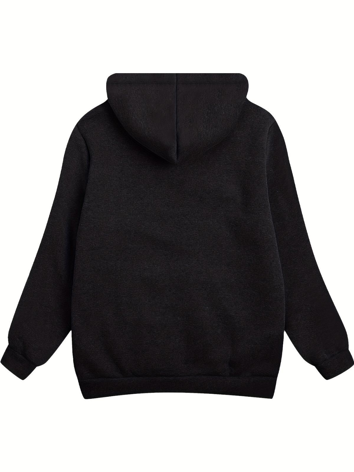 Fleece-Lined Hooded Jacket Women'S Winter Jacket Autumn Winter Coat Hooded - Burgundy - Size L(AU L/EU50) - Image 8